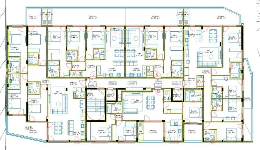Apartamento T4 para Venda em Santo Antonio dos Olivais Planta 1