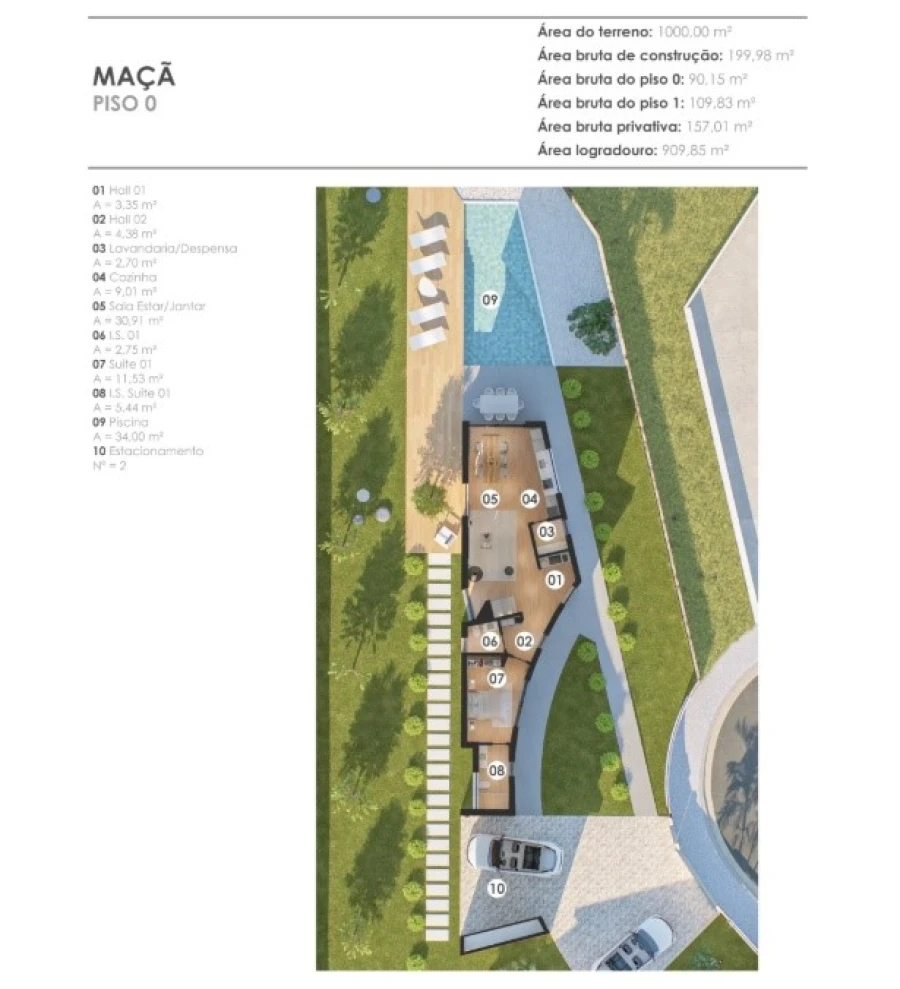 Moradia T4 para Venda em Sesimbra (Castelo) Planta 1