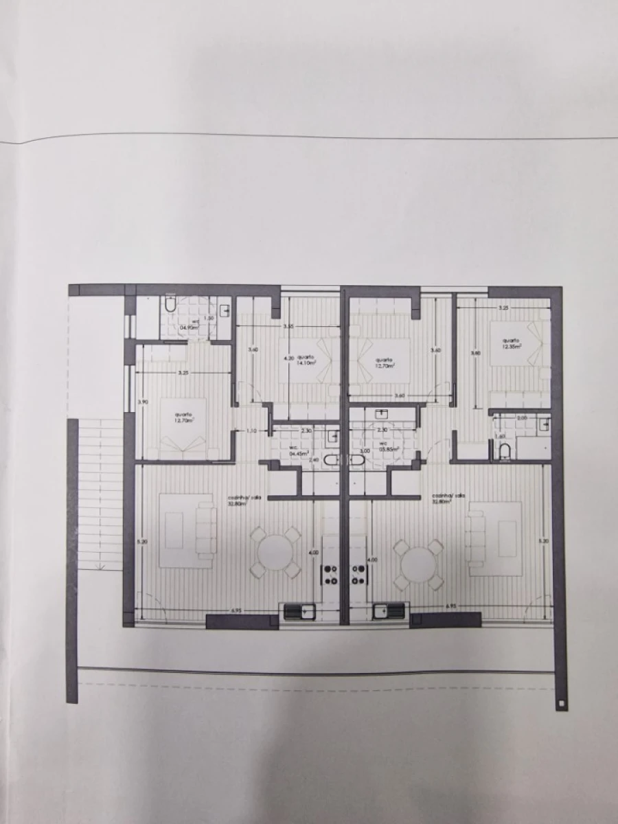 Apartamento T2 para Venda em Fornos Planta 1