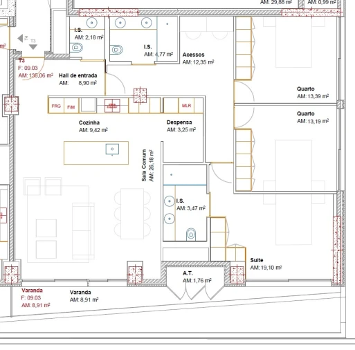 Apartamento T3 para Venda em Ramalde Planta 1