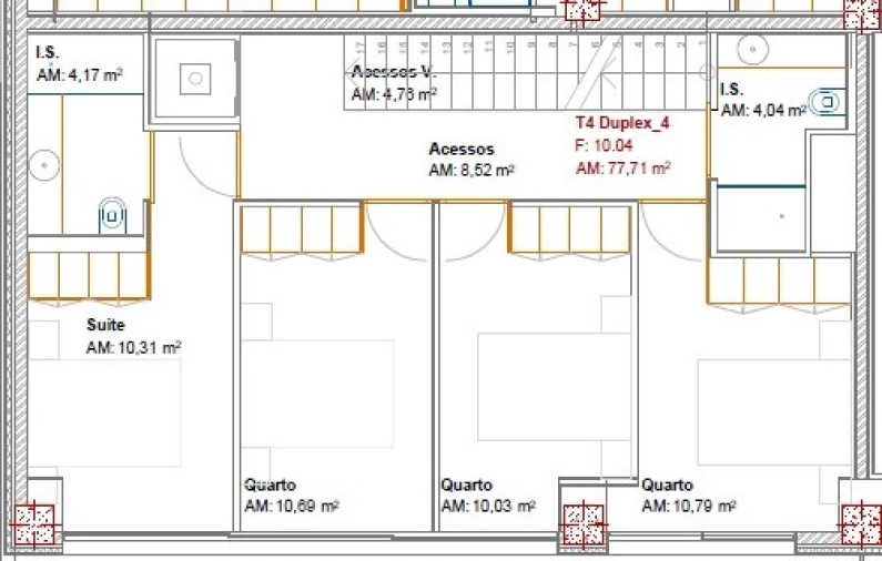 Apartamento T4 para Venda em Ramalde Planta 2