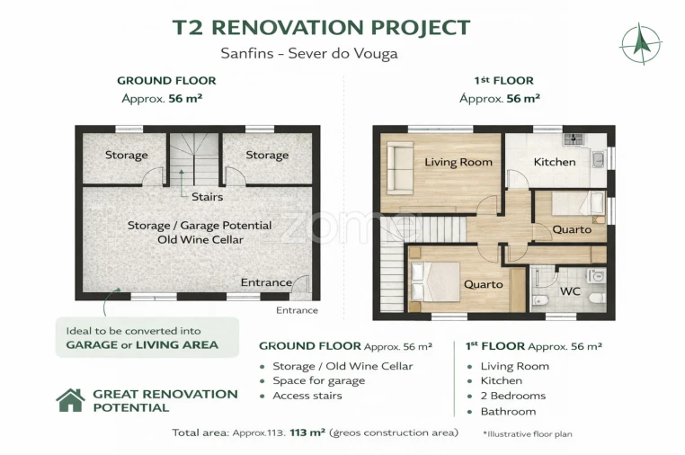 Moradia T2 para Venda em Rocas do Vouga Foto 29