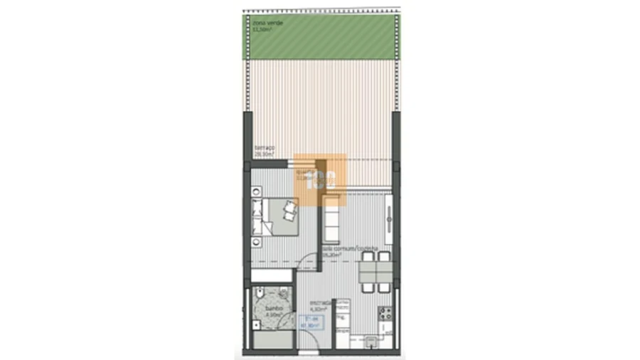 Apartamento T1 para Venda em São Mamede de Infesta e Senhora da Hora Foto 27