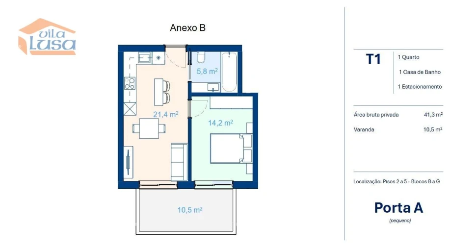 Apartamento T1 para Venda em Mafamude e Vilar do Paraíso Foto 29