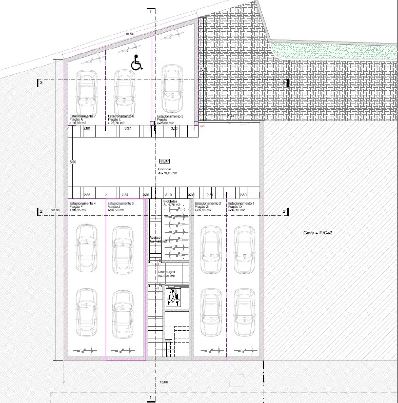 Apartamento T2 para Venda em Ribeirão Planta 2