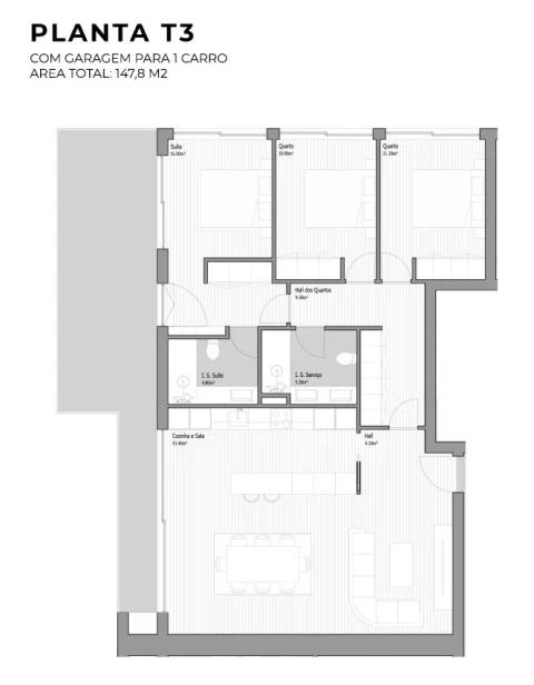 Apartamento T3 para Venda em Valongo