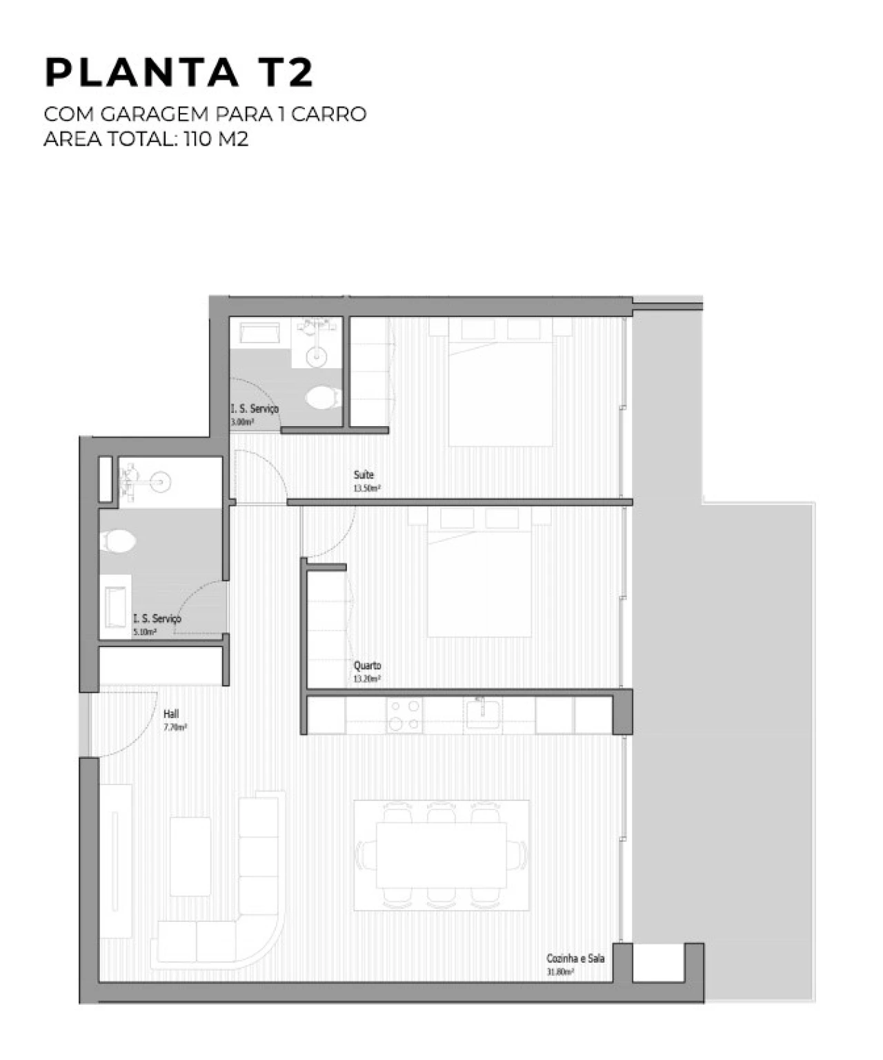 Apartamento T3 para Venda em Valongo Planta 2