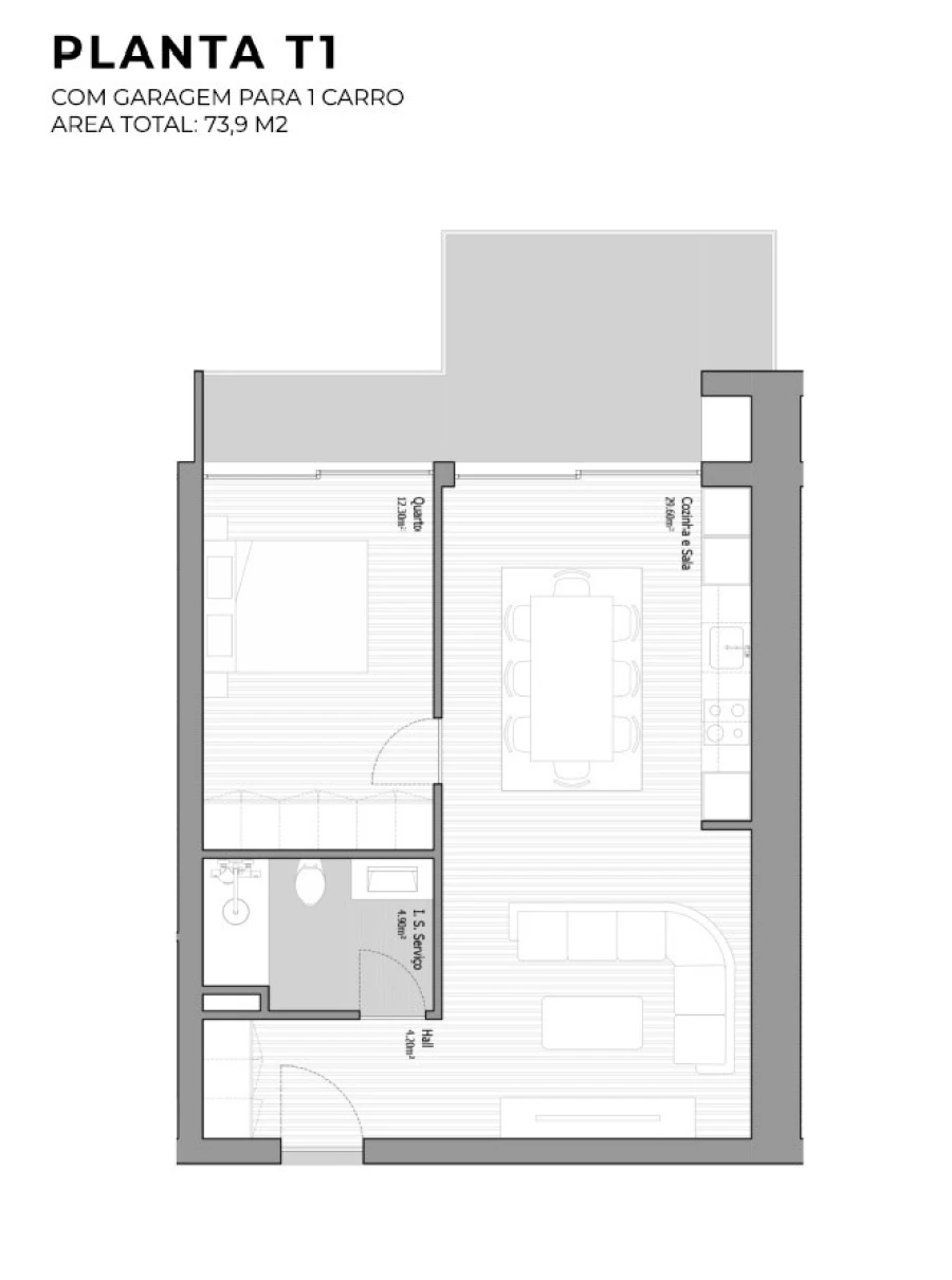 Apartamento T3 para Venda em Valongo Planta 1
