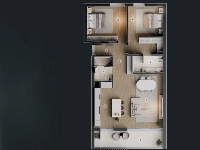Apartamento T2 para Venda em Camara de Lobos Planta 1
