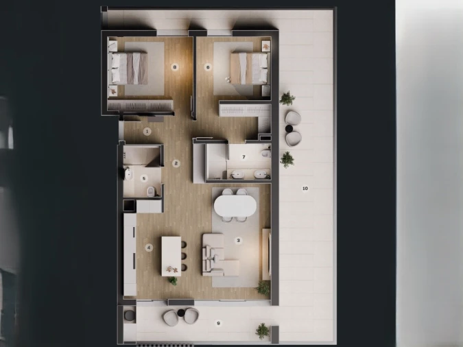 Apartamento T2 para Venda em Camara de Lobos Planta 1