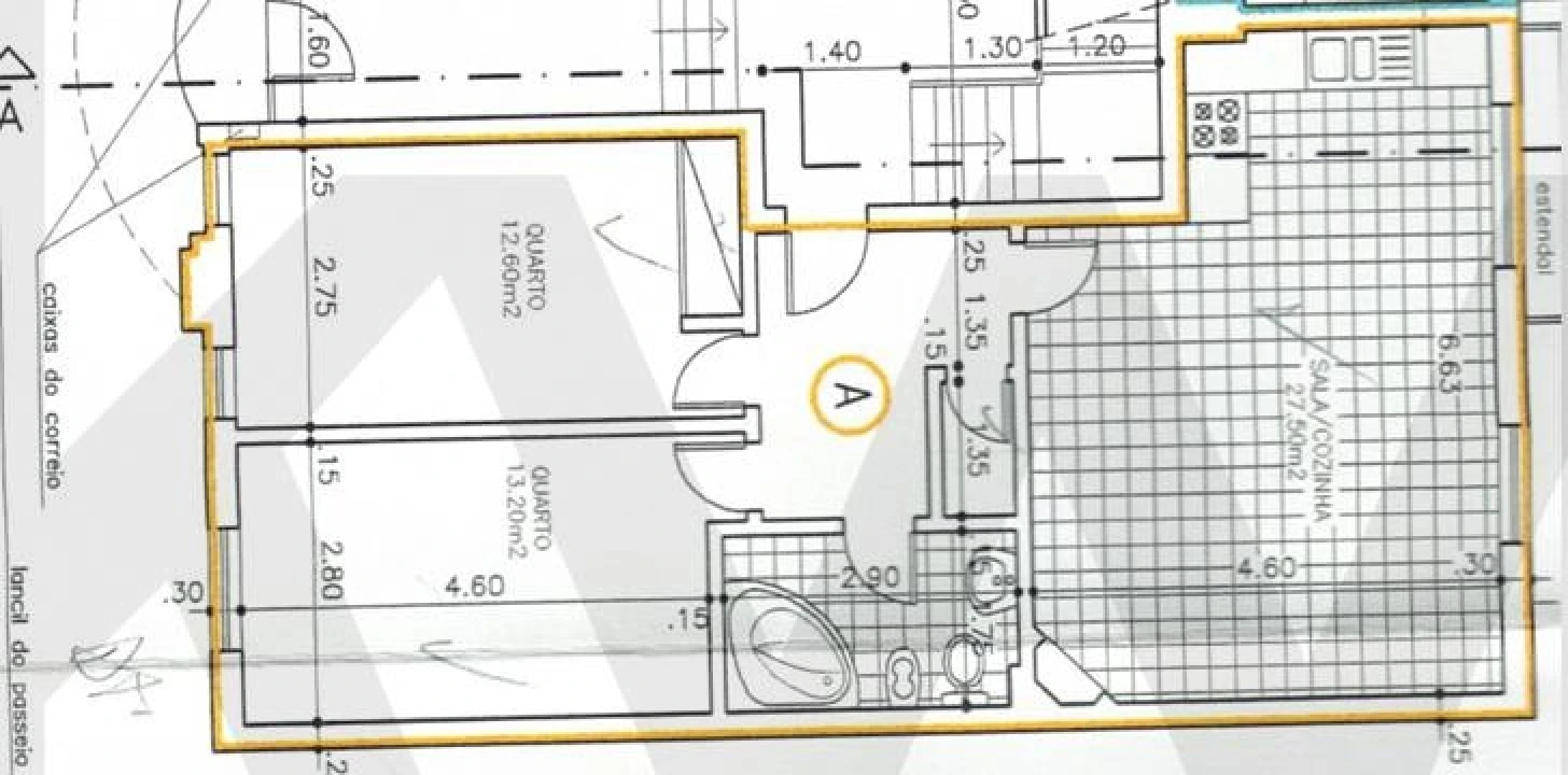 Apartamento T2 para Venda em Montijo e Afonsoeiro Planta 2