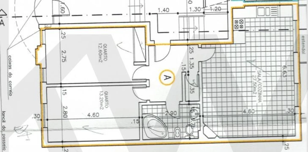 Apartamento T2 para Venda em Montijo e Afonsoeiro Planta 2