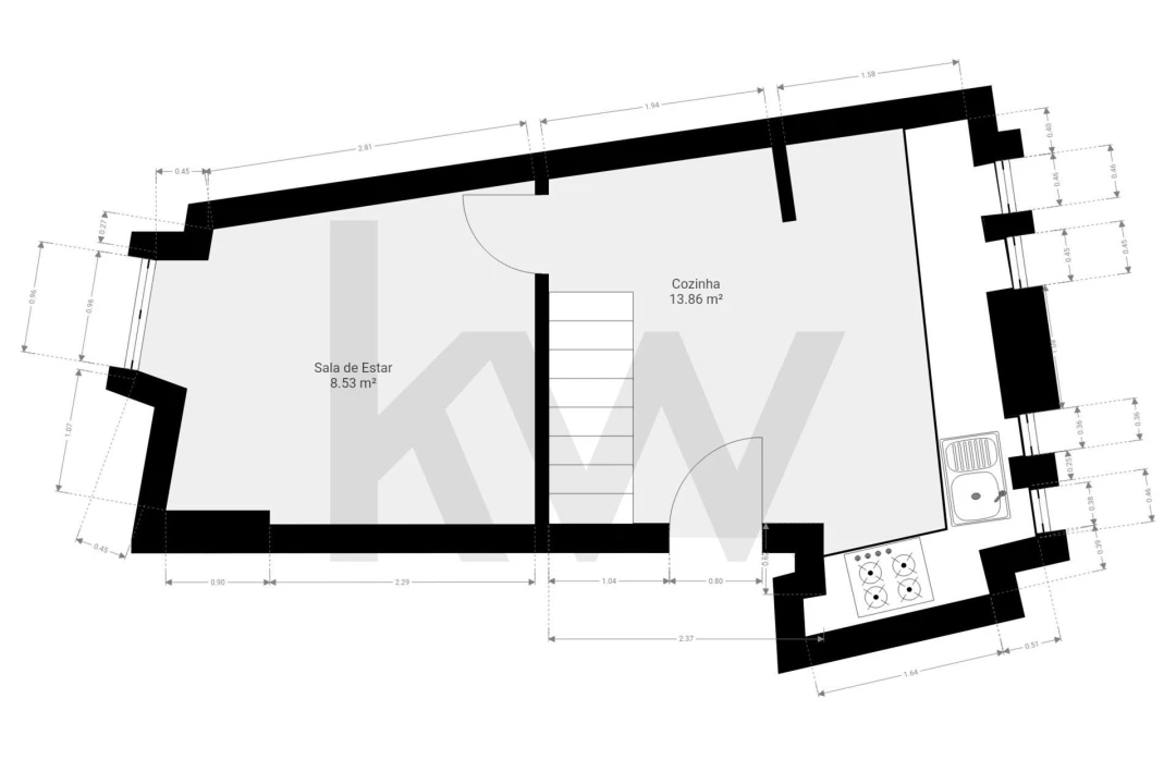 Apartamento T2 para Arrendamento em Santa Maria Maior Foto 17