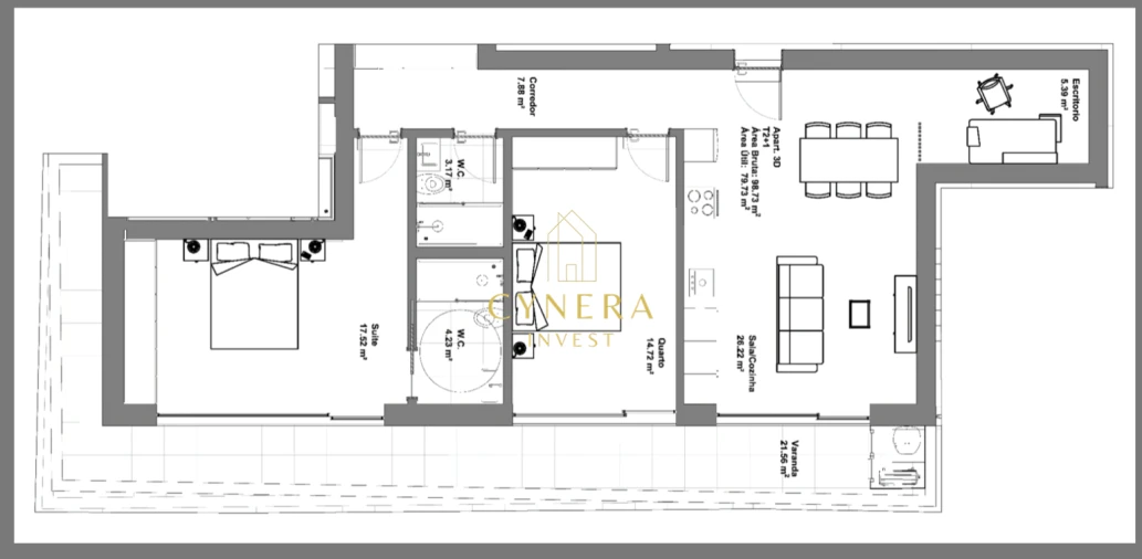 Apartamento T2 para Venda em Glória e Vera Cruz Foto 20