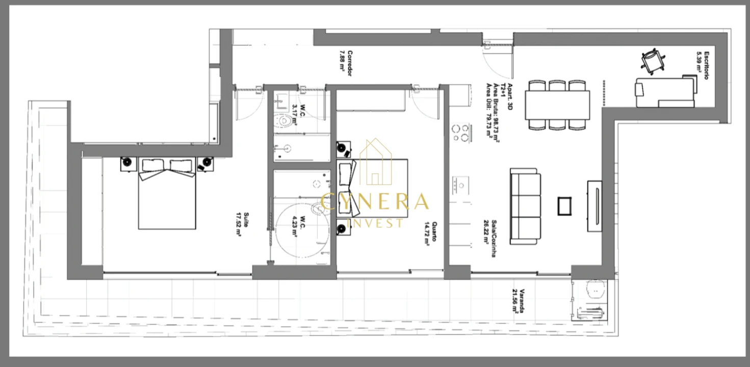 Apartamento T2 para Venda em Glória e Vera Cruz Foto 20