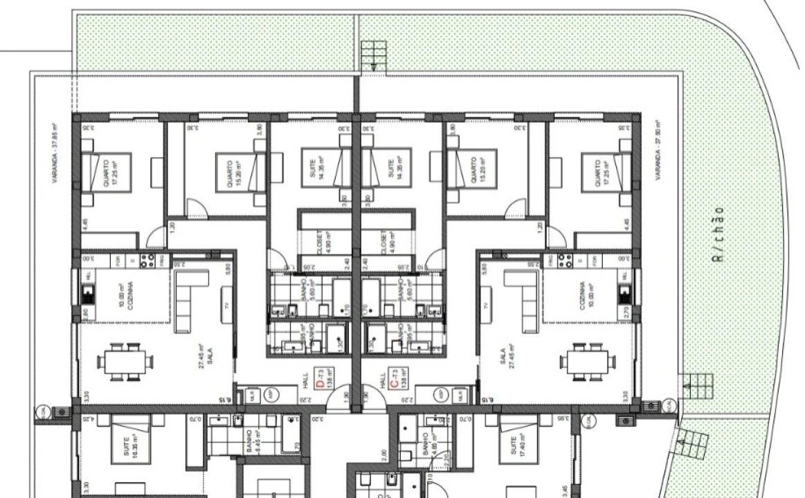 Apartamento T2 para Venda em Loureiro Planta 4