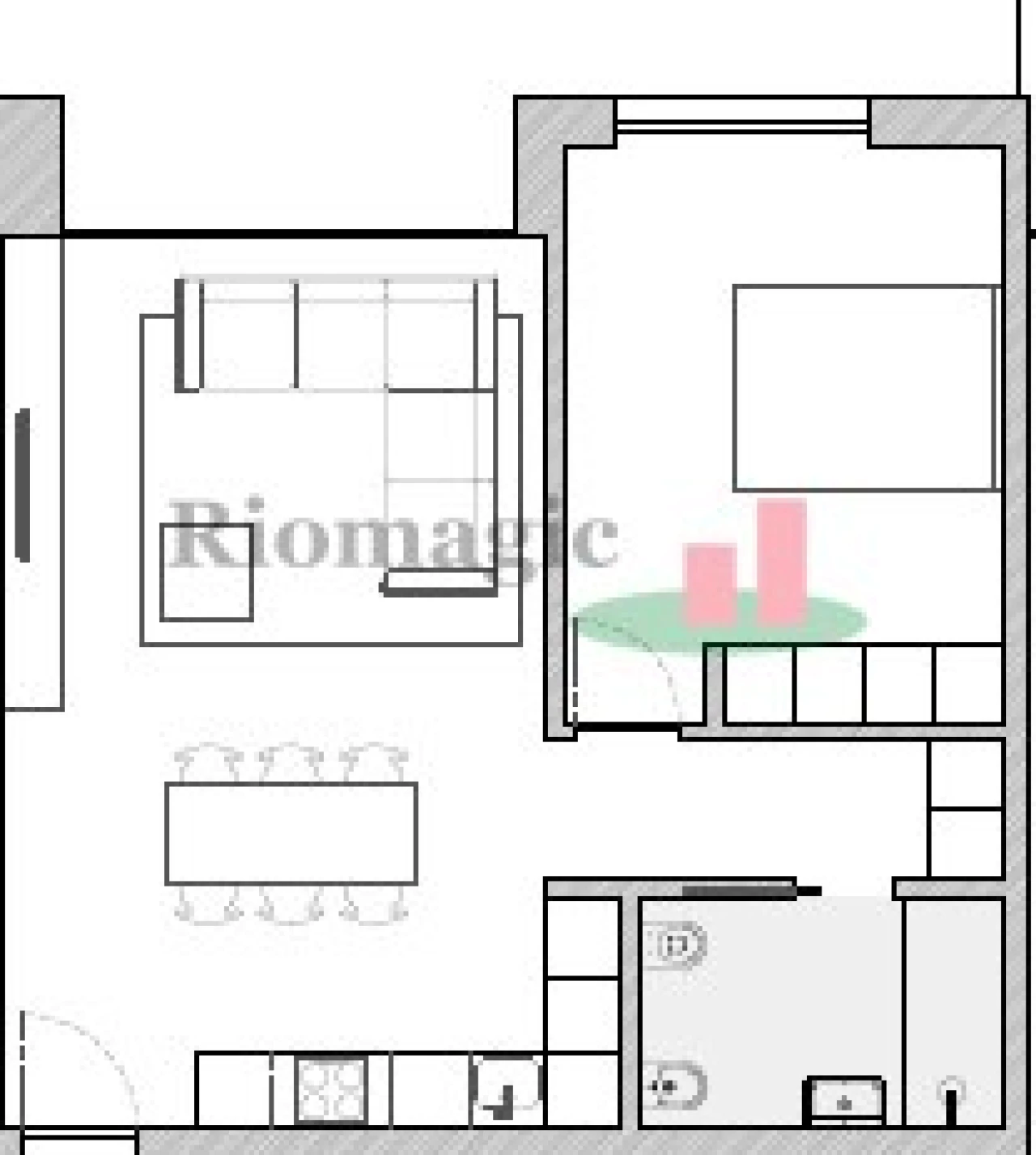 Apartamento T1 para Venda em Rio Maior Foto 9