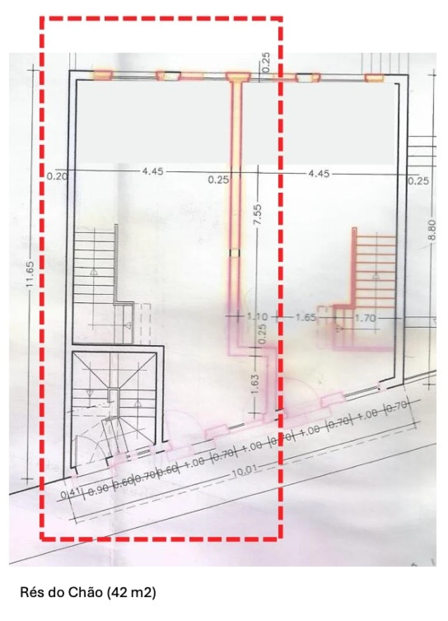 Loja para Arrendamento em Cascais e Estoril Planta 1