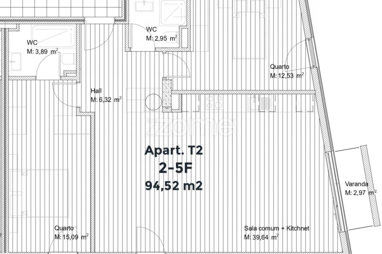 Apartamento T2 para Venda em Custóias, Leça do Balio e Guifões Foto 12