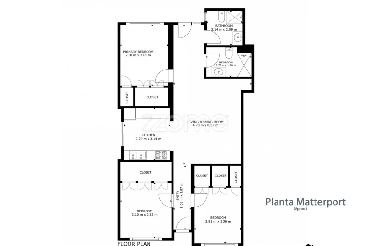Moradia T3 para Venda em Ponta Delgada (São José) Planta 1