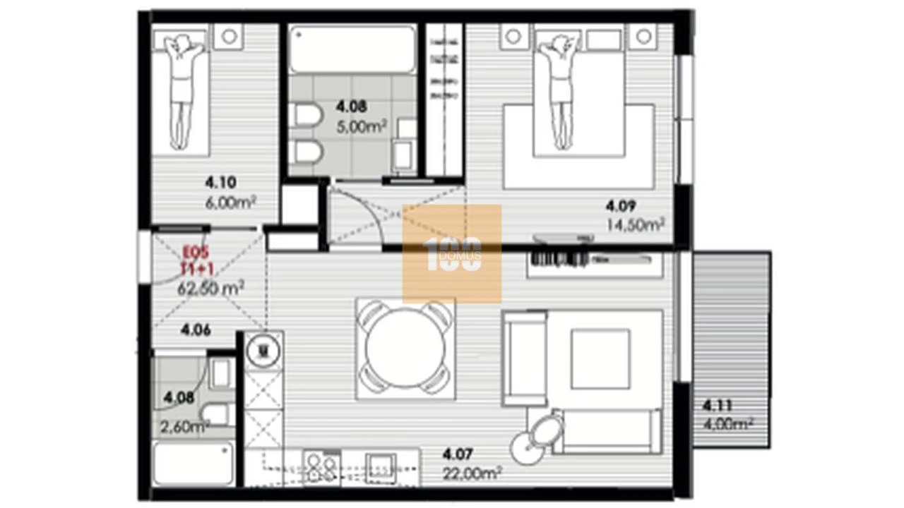 Apartamento T1 para Venda em Malta e Canidelo Foto 22