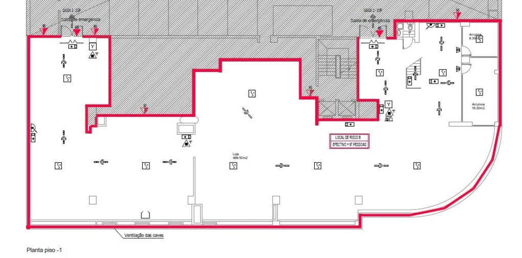 Loja para Arrendamento em Lumiar Planta 2