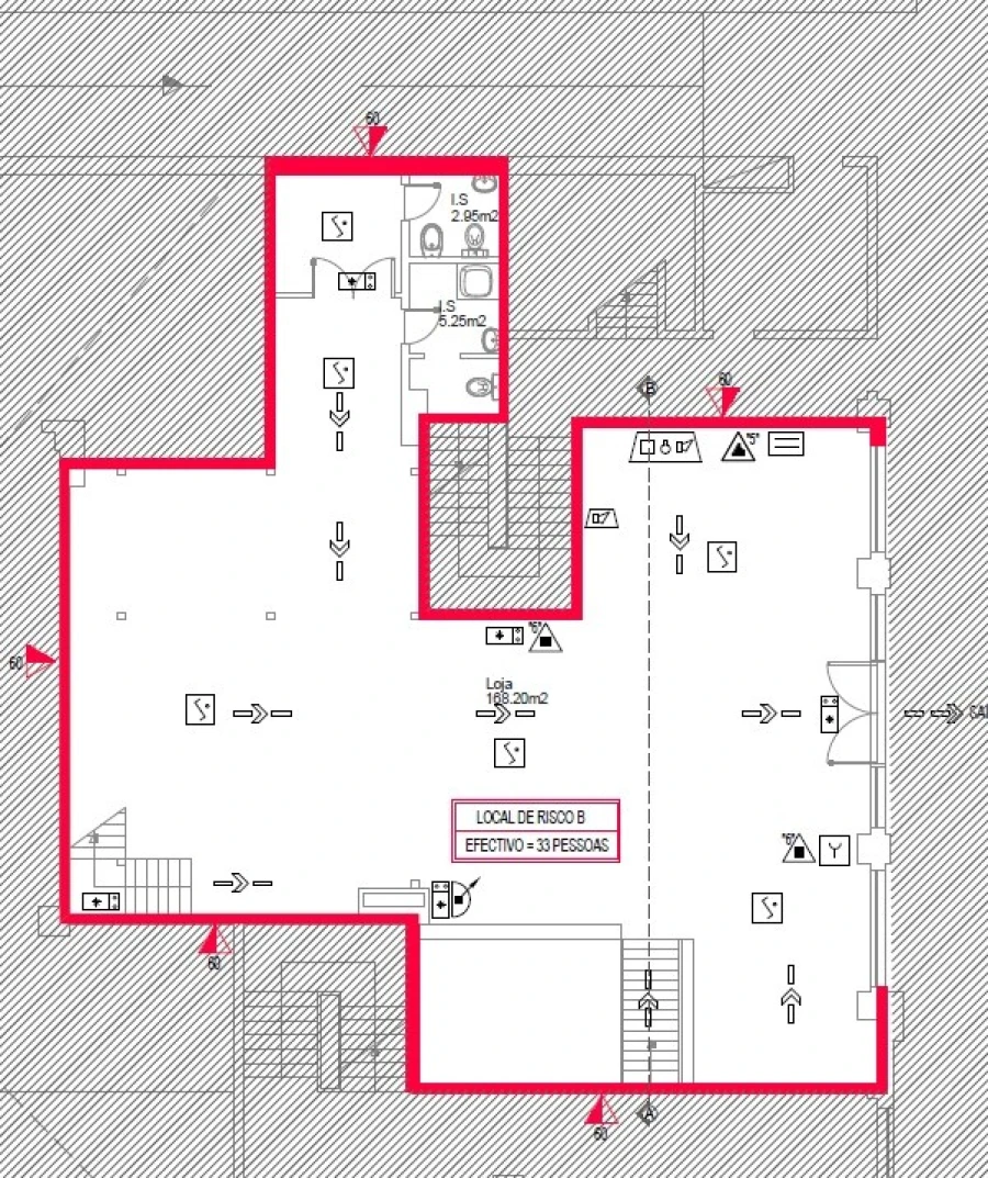 Loja para Arrendamento em Lumiar Planta 1