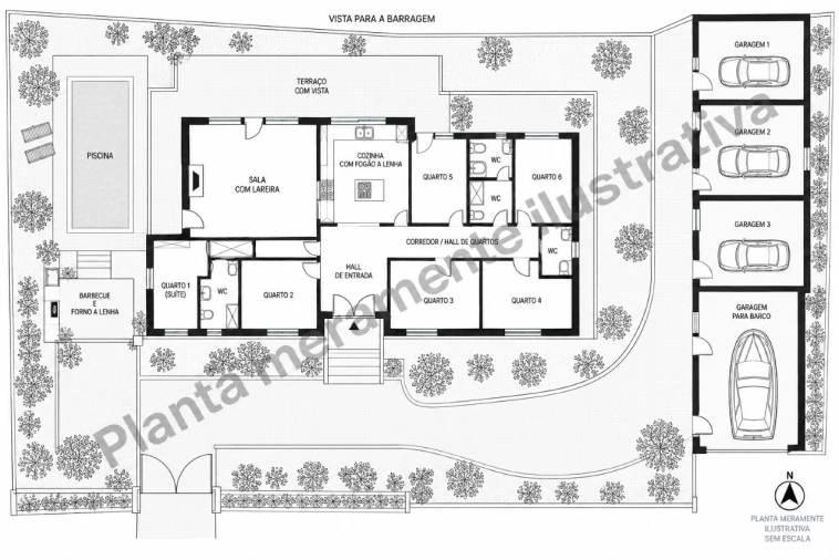 Moradia T6 para Venda em Montargil Planta 1