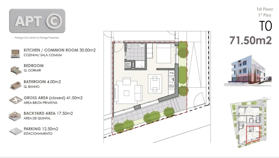 Apartamento para Venda em Machico Planta 1