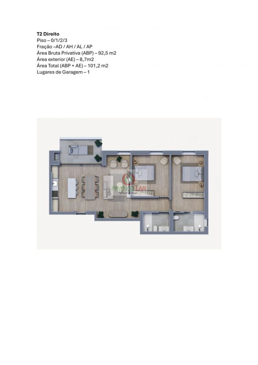 Apartamento T2 para Venda em Oliveira do Bairro Foto 17