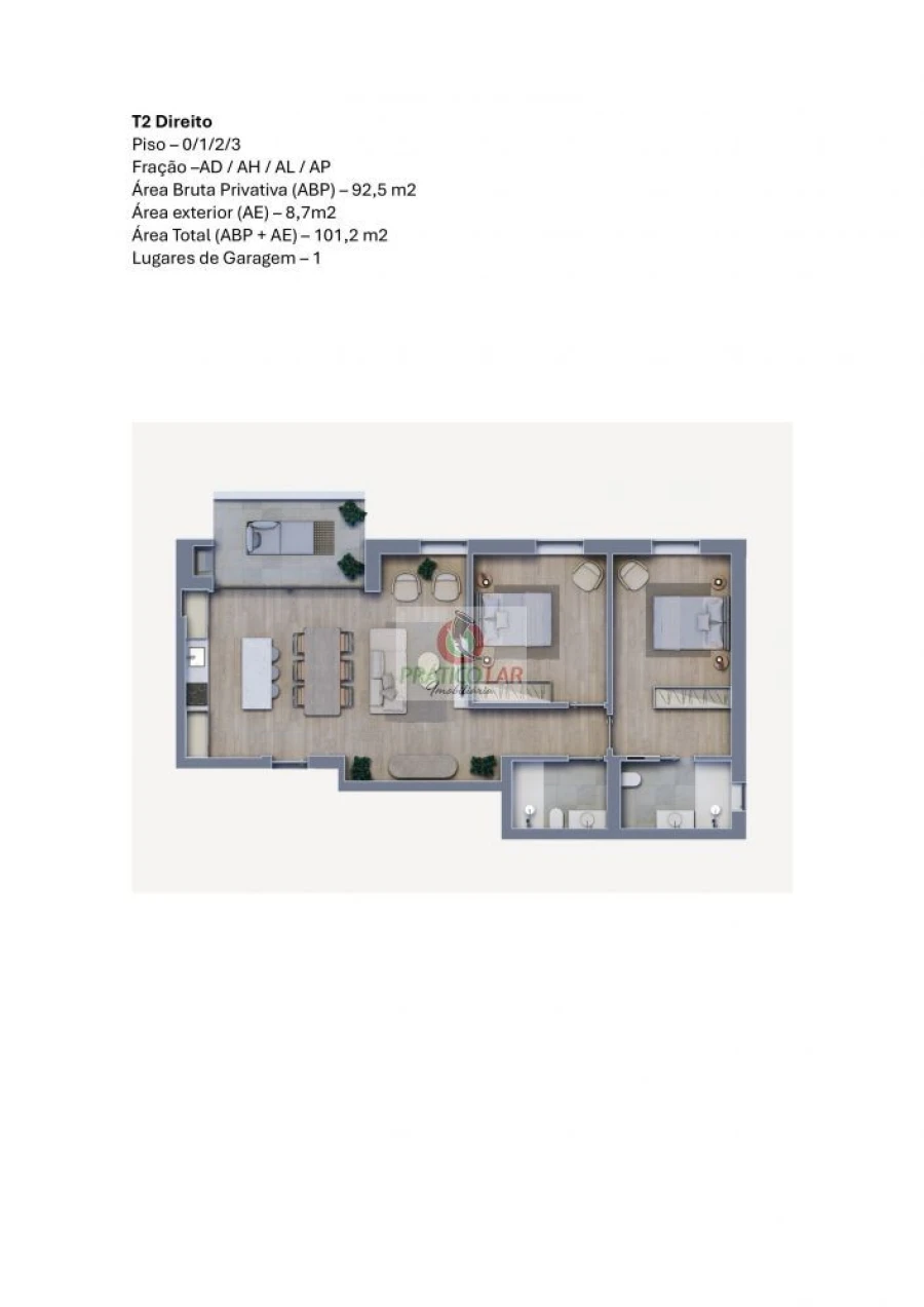 Apartamento T3 para Venda em Oliveira do Bairro Foto 11