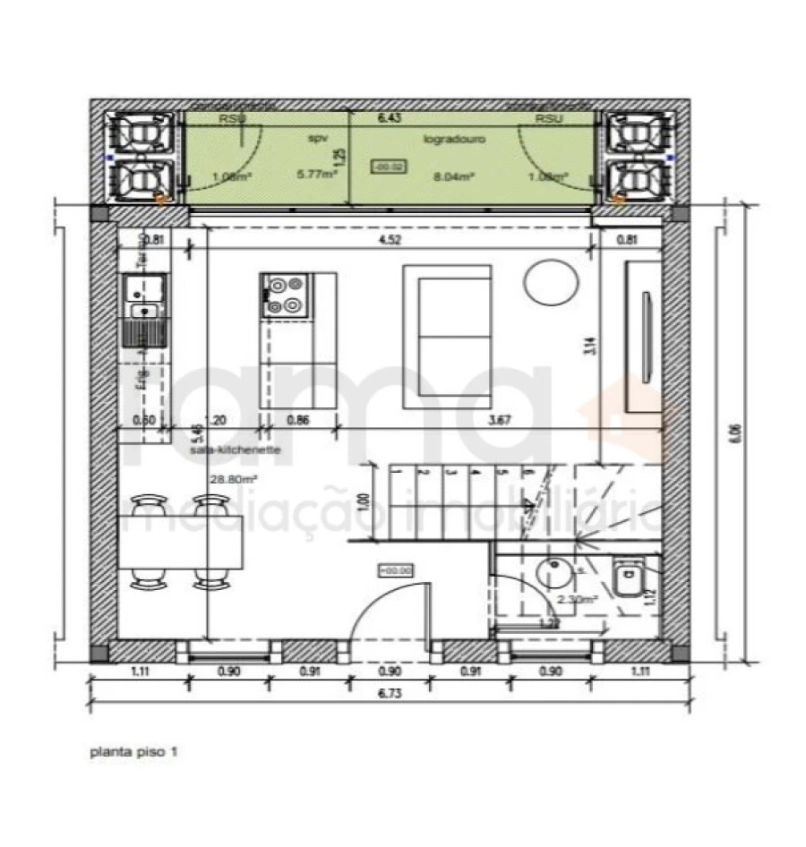 Moradia T2 para Venda em Campolide Foto 3
