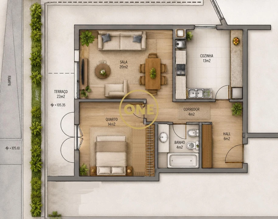 Apartamento T1 para Venda em São Martinho Foto 27