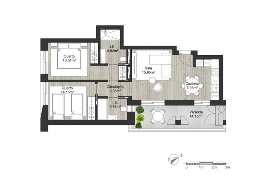 Apartamento T2 para Venda em Almancil Foto 18