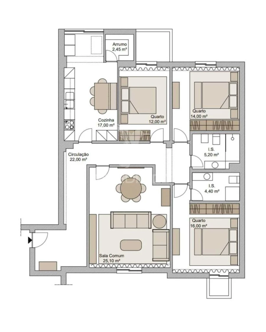 Apartamento T3 para Venda em Ancede e Ribadouro Foto 8
