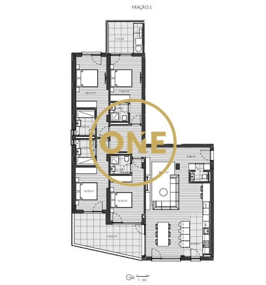 Apartamento T4 para Venda em Santo Antonio dos Olivais Foto 7