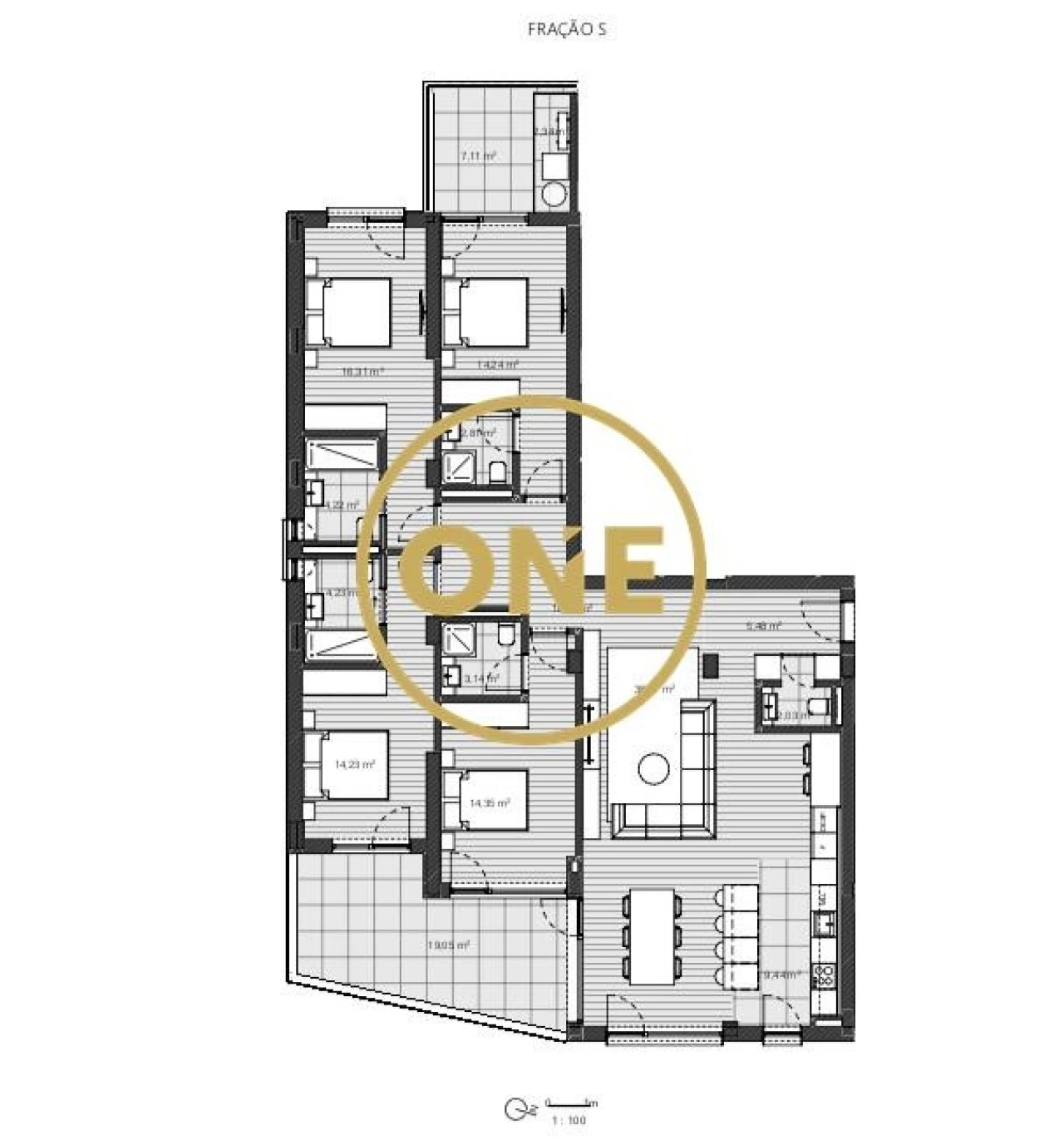 Apartamento T4 para Venda em Santo Antonio dos Olivais Foto 7