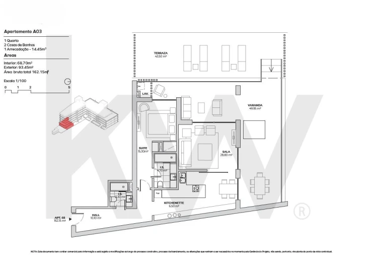 Apartamento T1 para Arrendamento em Alcochete Foto 16