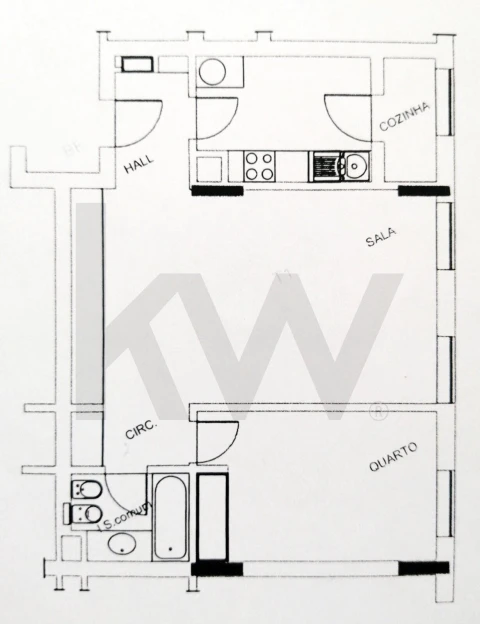 Apartamento T1 para Arrendamento em Parque das Nações