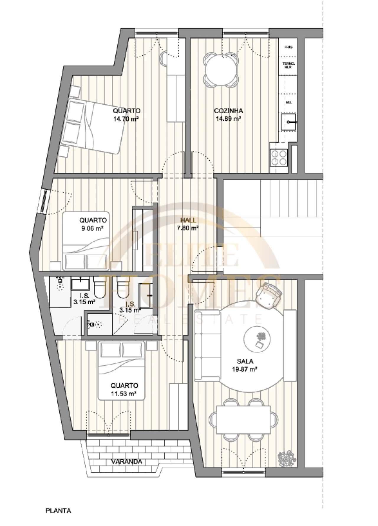 Apartamento T3 para Venda em Ramada e Caneças Foto 22