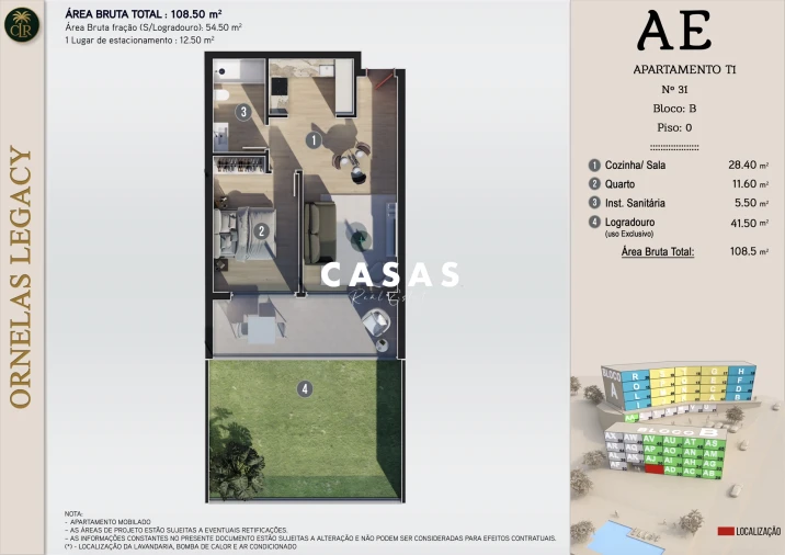 Apartamento T1 para Venda em Estreito da Calheta Foto 22