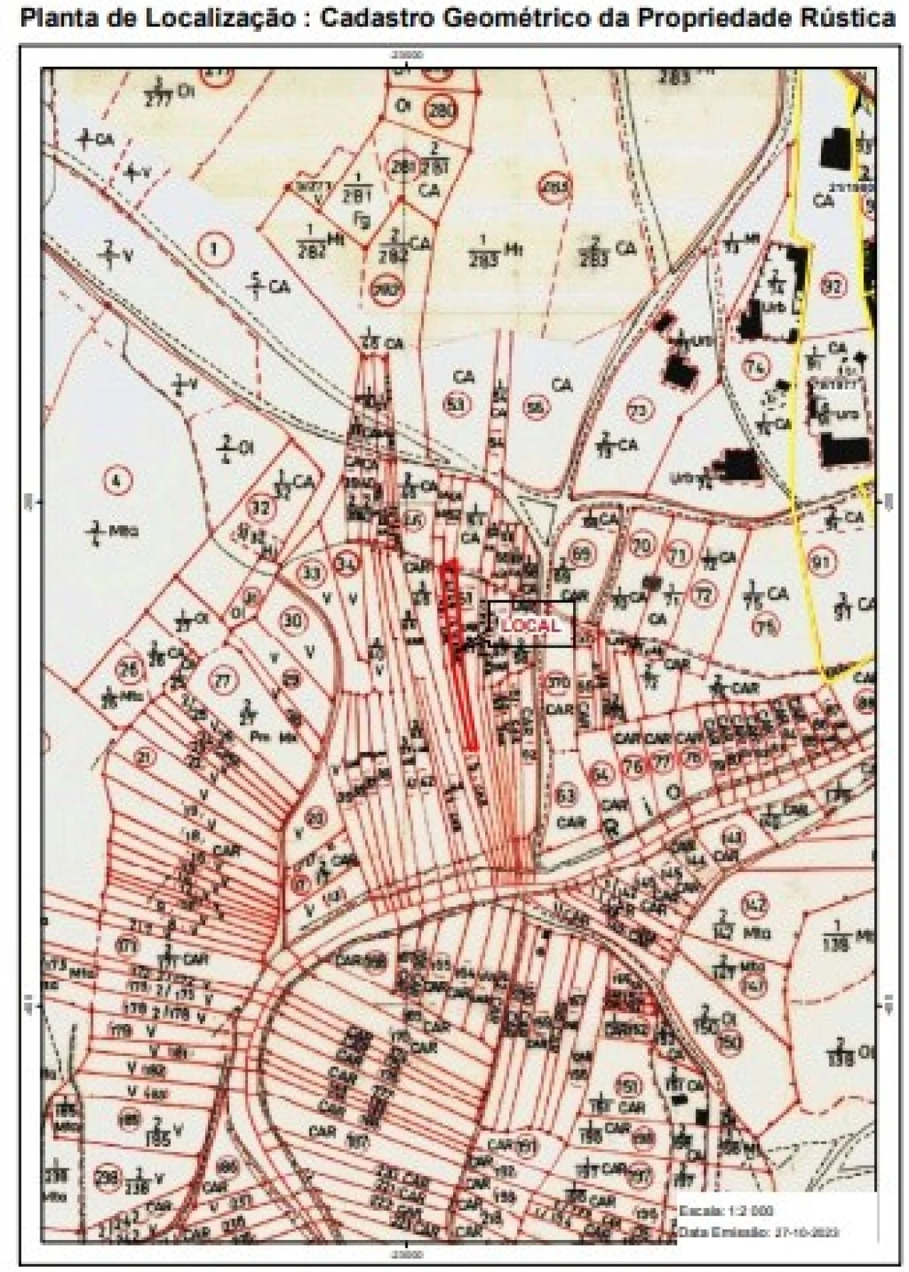Terreno Agricola ou Rústico para Venda em Além da Ribeira e Pedreira Planta 2