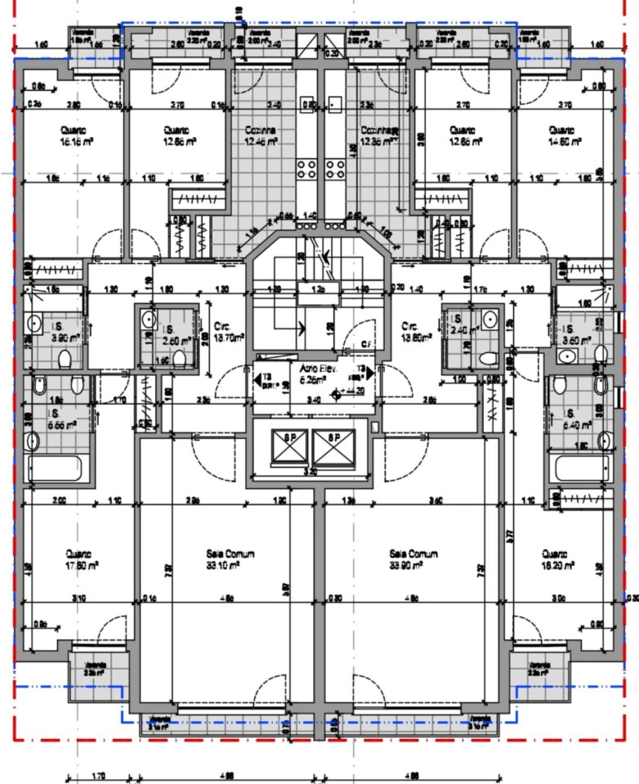 Apartamento T3 para Venda em Carcavelos e Parede Planta 2