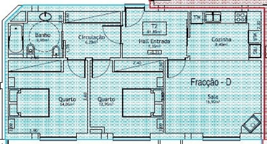 Apartamento T2 para Venda em O. Azeméis, Riba-Ul, Ul, Macinhata Seixa, Madail Planta 1