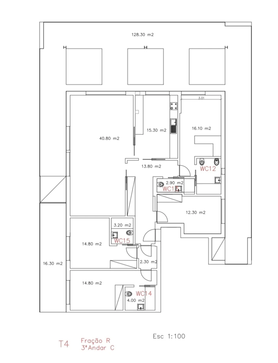 Apartamento T4 para Venda em Santo Antonio dos Olivais Foto 8
