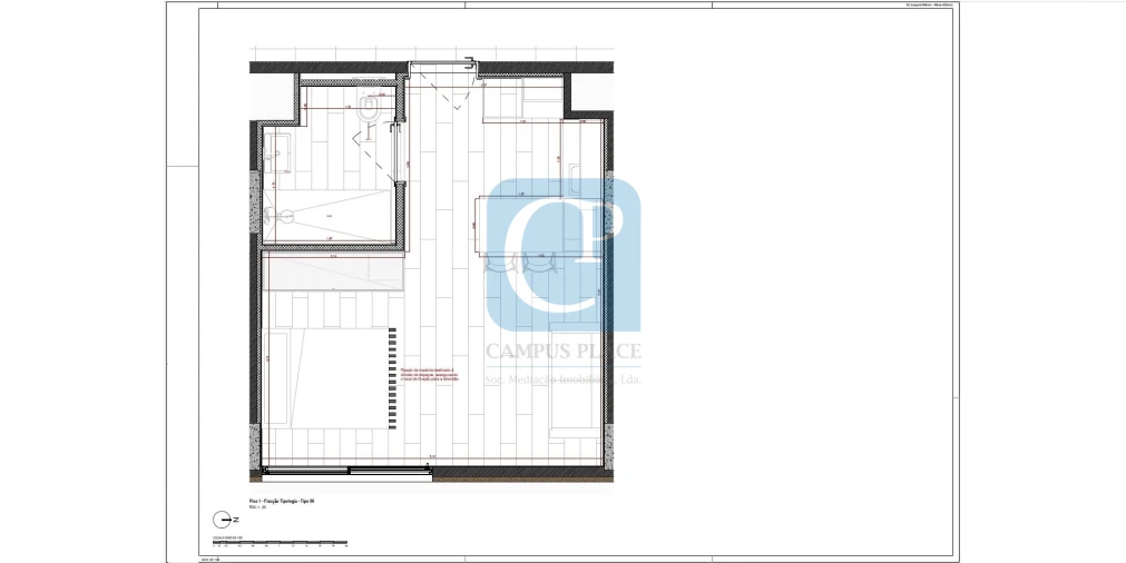 Apartamento T0 para Venda em Paranhos Planta 1