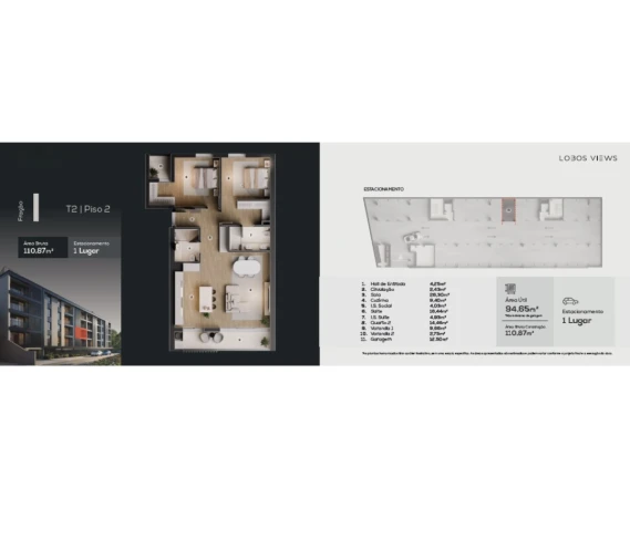 Apartamento T2 para Venda em Camara de Lobos Planta 1