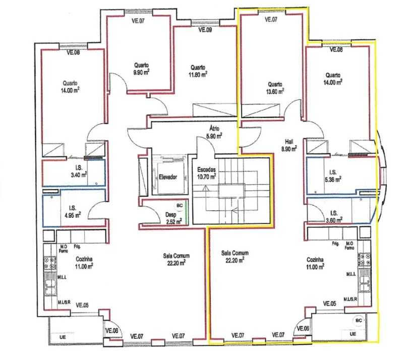 Apartamento T2 para Venda em Mafra Planta 2