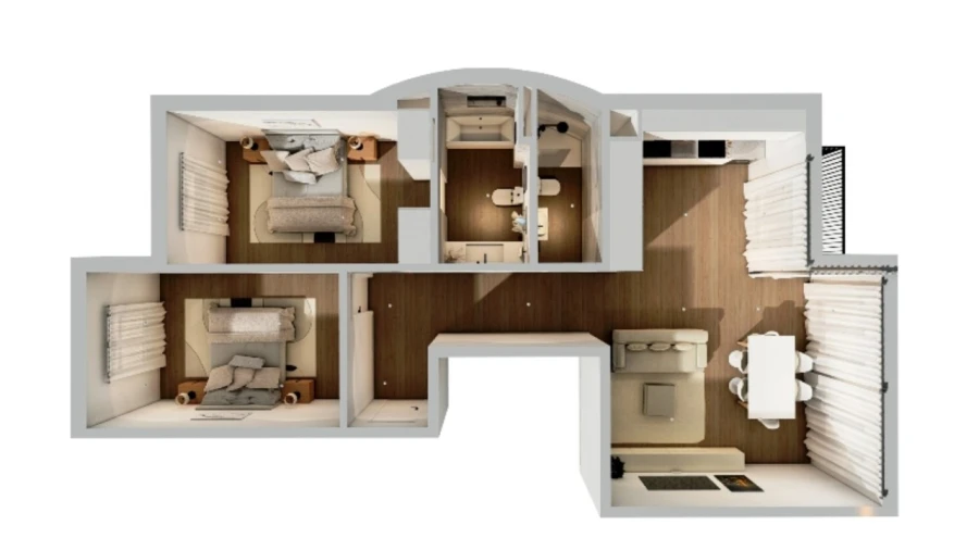 Apartamento T2 para Venda em Mafra Planta 1