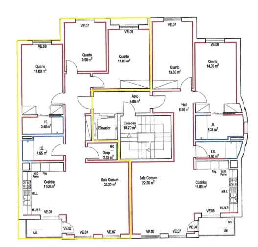 Apartamento T3 para Venda em Mafra Planta 1